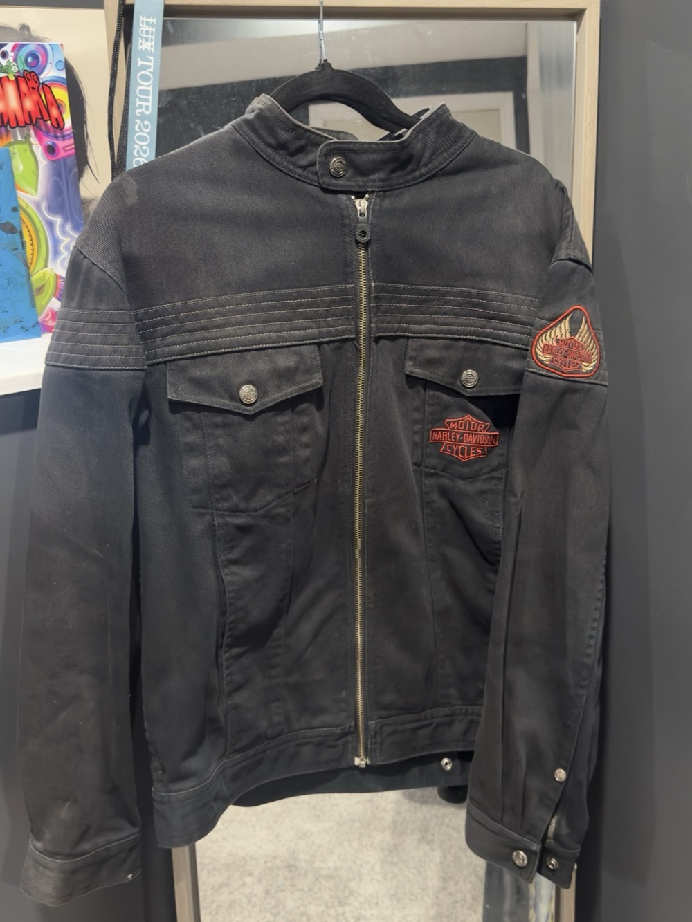 Men’s Harley-Davidson Motorcycle Black Jacket, Medium